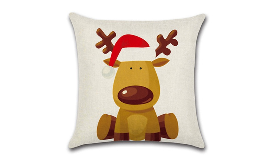 Image 8: 18" Christmas Cushion Cover