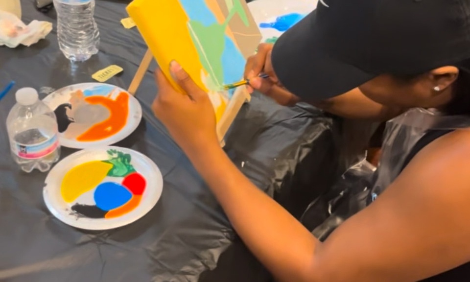 Enjoy a 4-Hour Paint and Sip Session for One or Two Adults