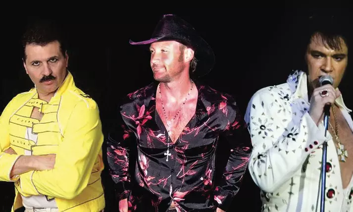 Pre-Sale: Legends Live feat. Tributes to Freddie Mercury, Tim McGraw, and Elvis on Saturday, March 25, at 8 p.m. - Primary Image