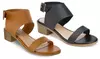 Olivia Miller Cocoa Women's Chunky-Heel Buckle Sandals