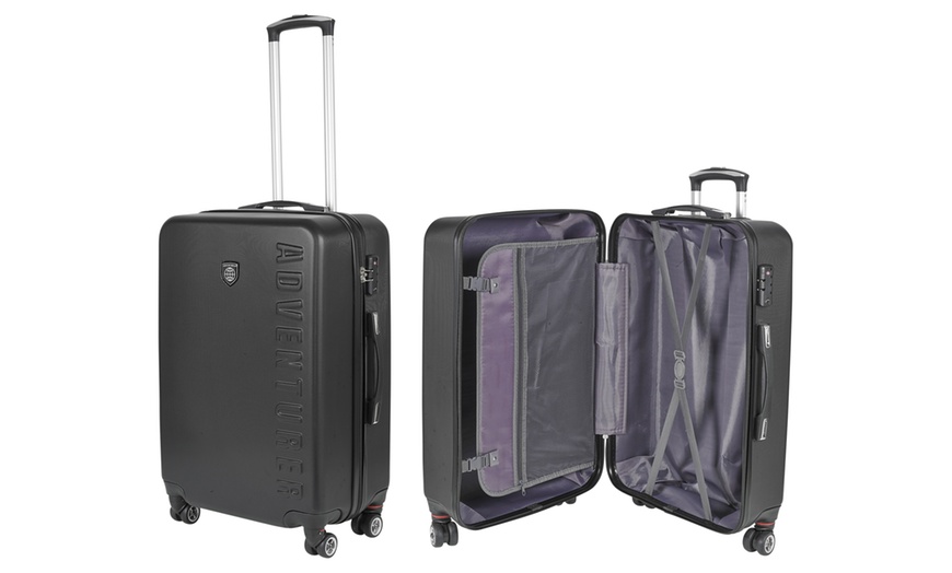 Image 4: Three-Piece Hard Shell Suitcase Set
