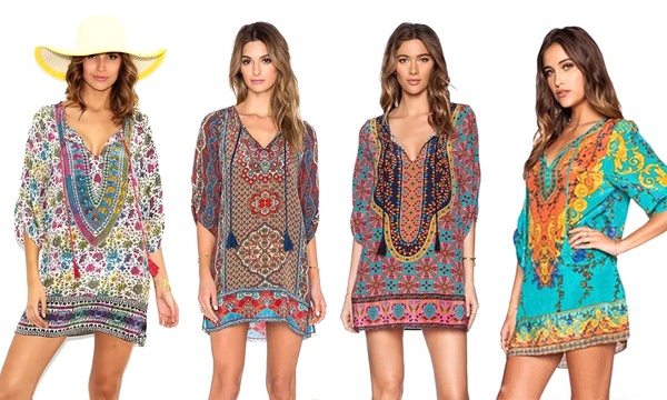 bohemian kaftan dress