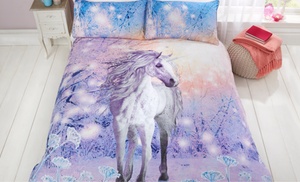 Digital Print Magical Unicorn Duvet Set