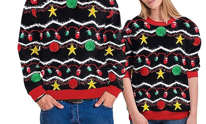 Image 11: Unisex Christmas Print Sweatshirt