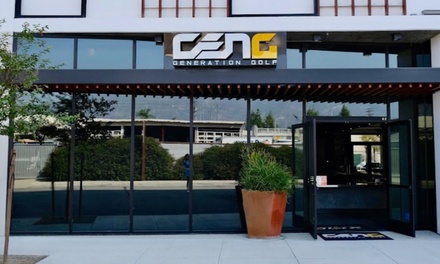 1 Hour Virtual Golf Game for up to 6 people + 1 Bucket of Beer (6 ct) - Weekdays - Generation Golf Lounge & Bar