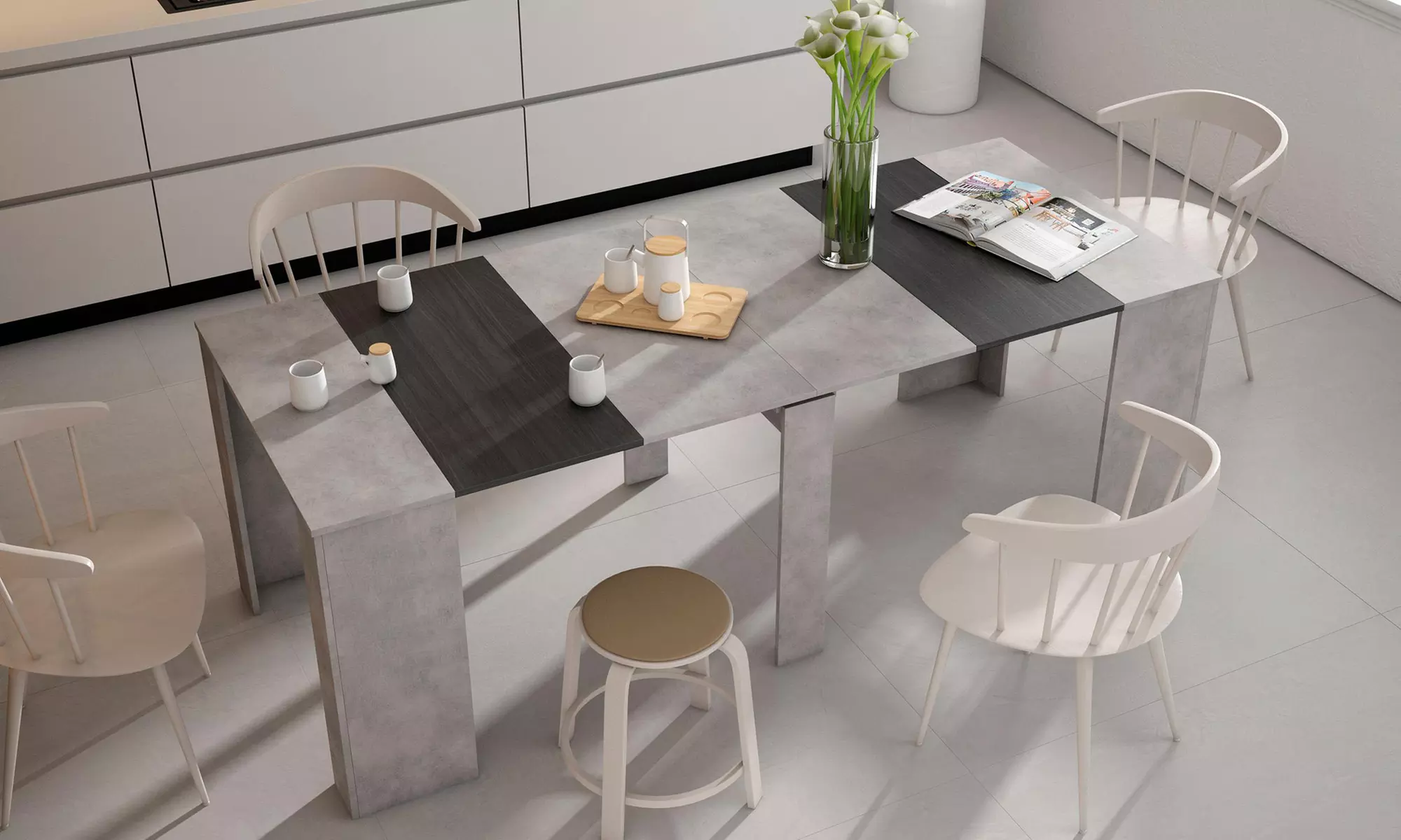 Tavolo consolle allungabile