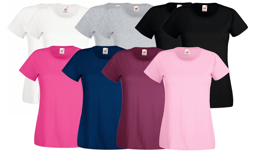 Image 7: Fruit of the Loom Women's T-Shirts