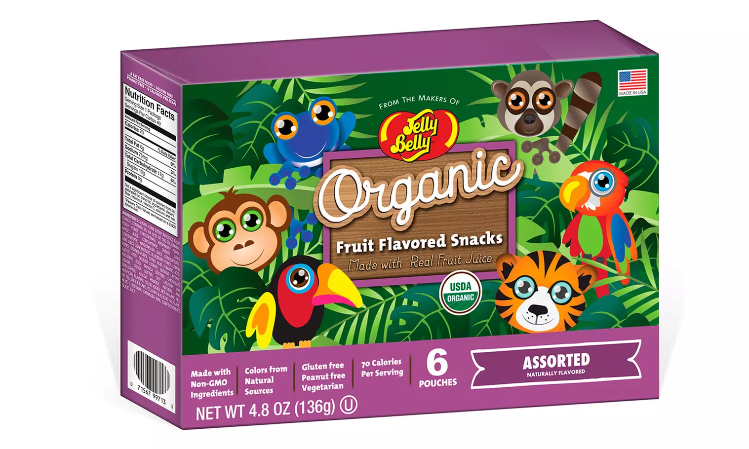 Jelly Belly Organic Fruit-Flavored Snacks (4.5 oz.) (3-Pack) - Second Medium