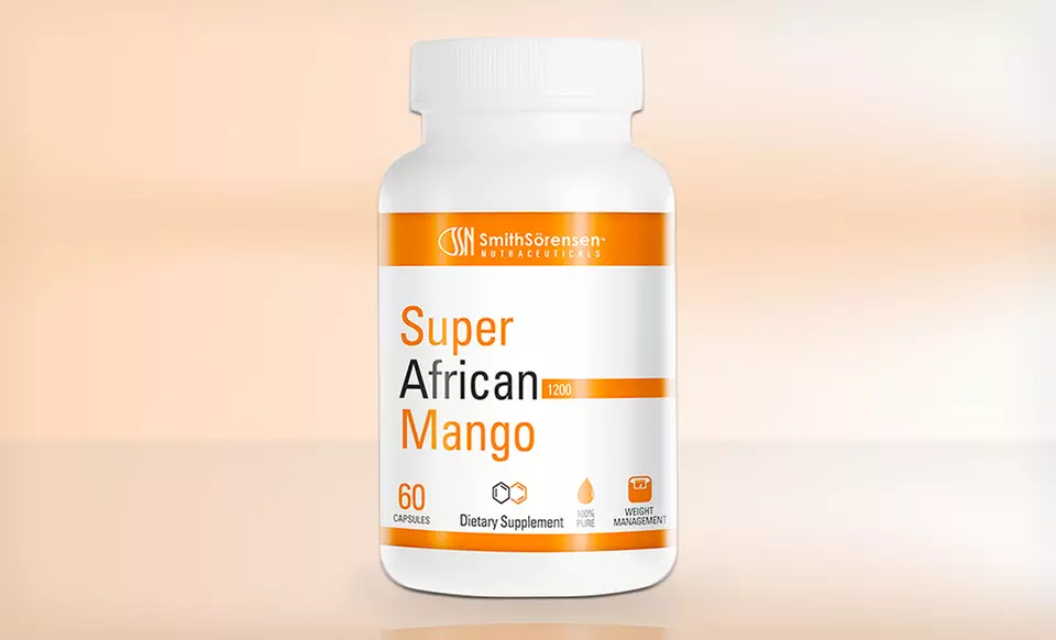1, 2, or 3 Bottles of Smith Sörensen Nutraceuticals Super African Mango 1200 (60 Count) (Up to 83% Off). Free Shipping. - Primary Image