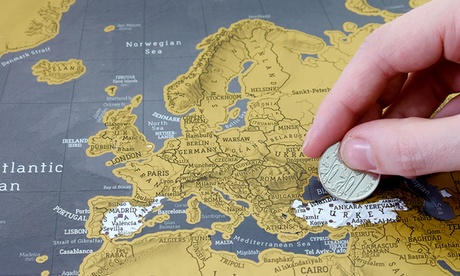 1 ou 2 cartes du monde à gratter