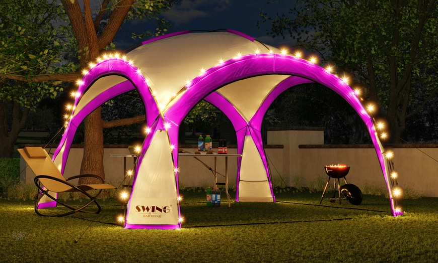 Image 5: Dome Shelter with LED Lighting