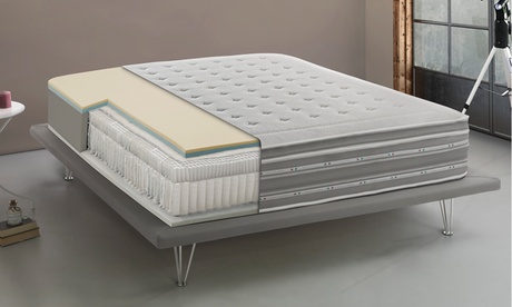 Materasso ortopedico Made in Italy con molle insacchettate, micro molle e pillow top disponibile in 3 misure