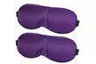 1 ou 2 masques de sommeil 3D, violet ou noir - Second Medium