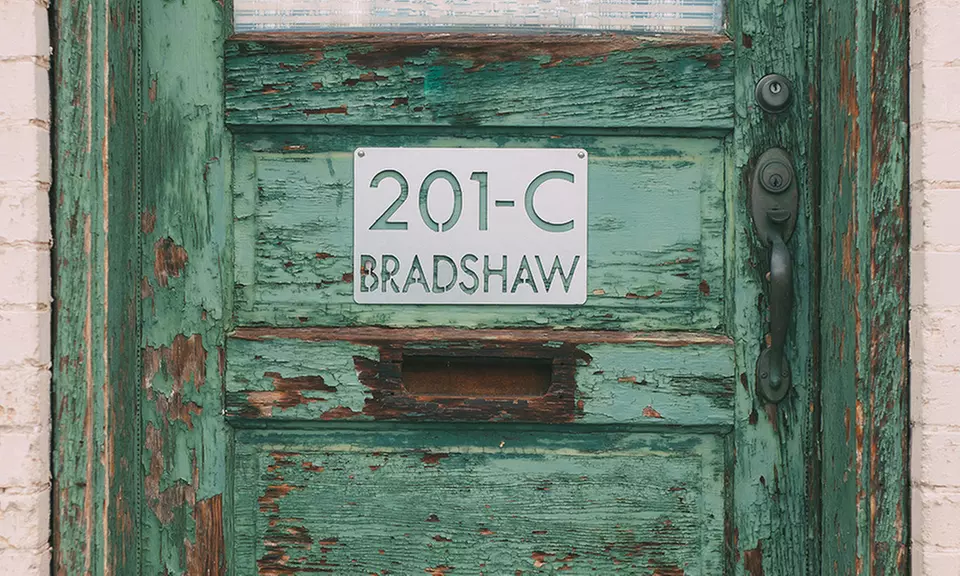 Custom Metal Modern Address Plaques in Various Sizes