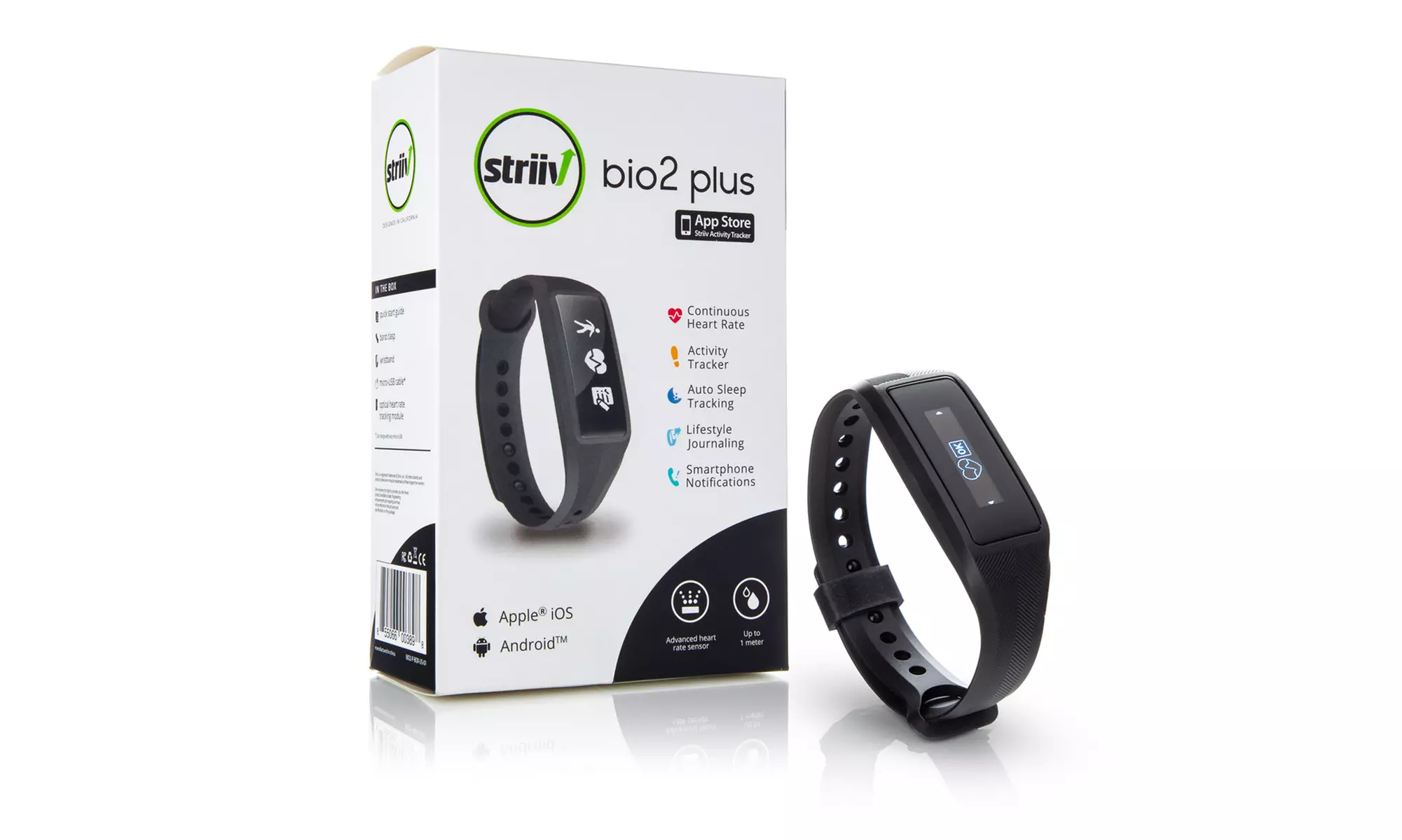 Striiv Bio2 Plus Multi-Function Fitness Tracker Watch with Sleep and Heart Tracking (1- or 2-Pack) - Primary Image