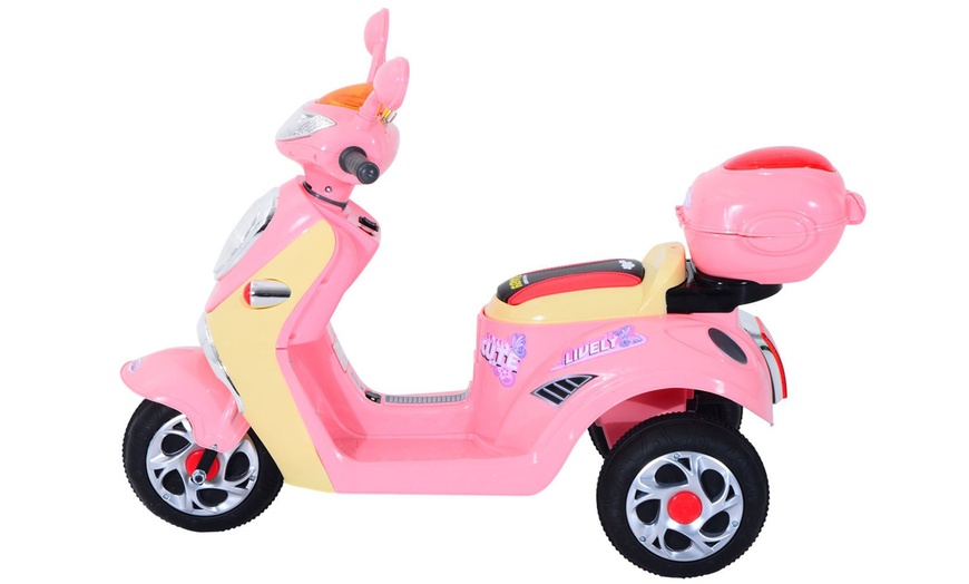 Image 6: HOMCOM Kids Electric Toy Tricycle