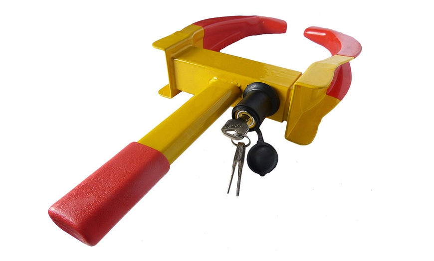 Image 5: Heavy-Duty Security Wheel Clamp