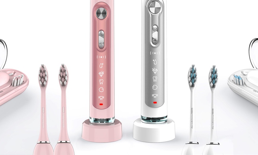 Image 2: Ultrasonic Toothbrush and Heads