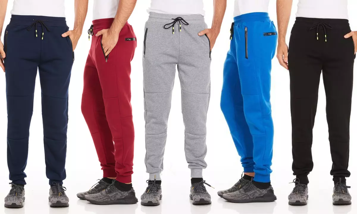 Vertical Sport Men's Tech Fleece Joggers with Waterproof Zipper Pockets (S-5XL) - Primary Image
