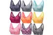 Blu Apparel Three and Nine Pack Marl Comfort Seamless Bras - Second Medium