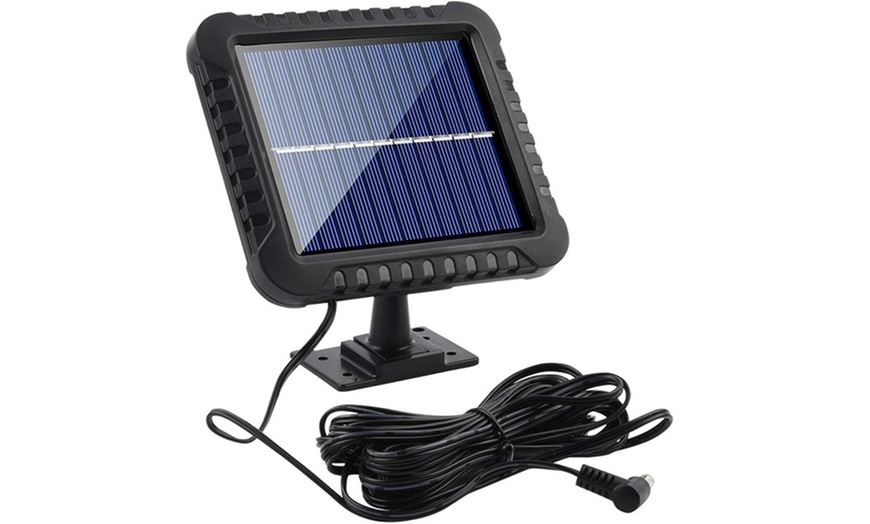 Image 8: Farolas de 120 led con panel solar de pared 