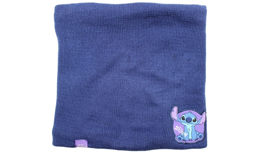 Image 16: Ensemble bonnet, gant, tour de cou Lilo & Stitch, Paw Patrol ou Minnie