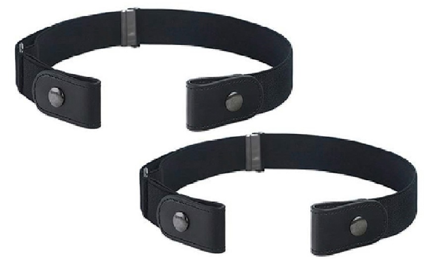 Image 14: One or Two Buckle-Free Elastic Belts with Snap Closure