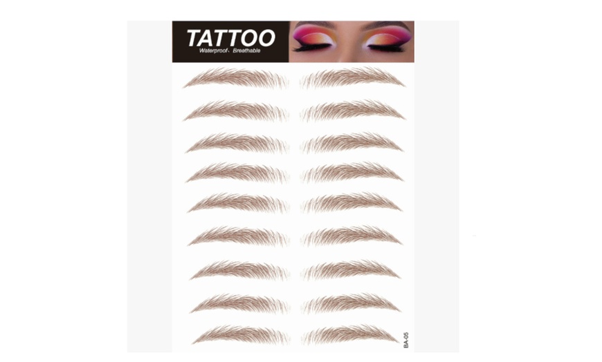 Image 14: Glamza 4D Eyebrow Tattoo and Phoera Magnetic Eyeliner and Lashes Set