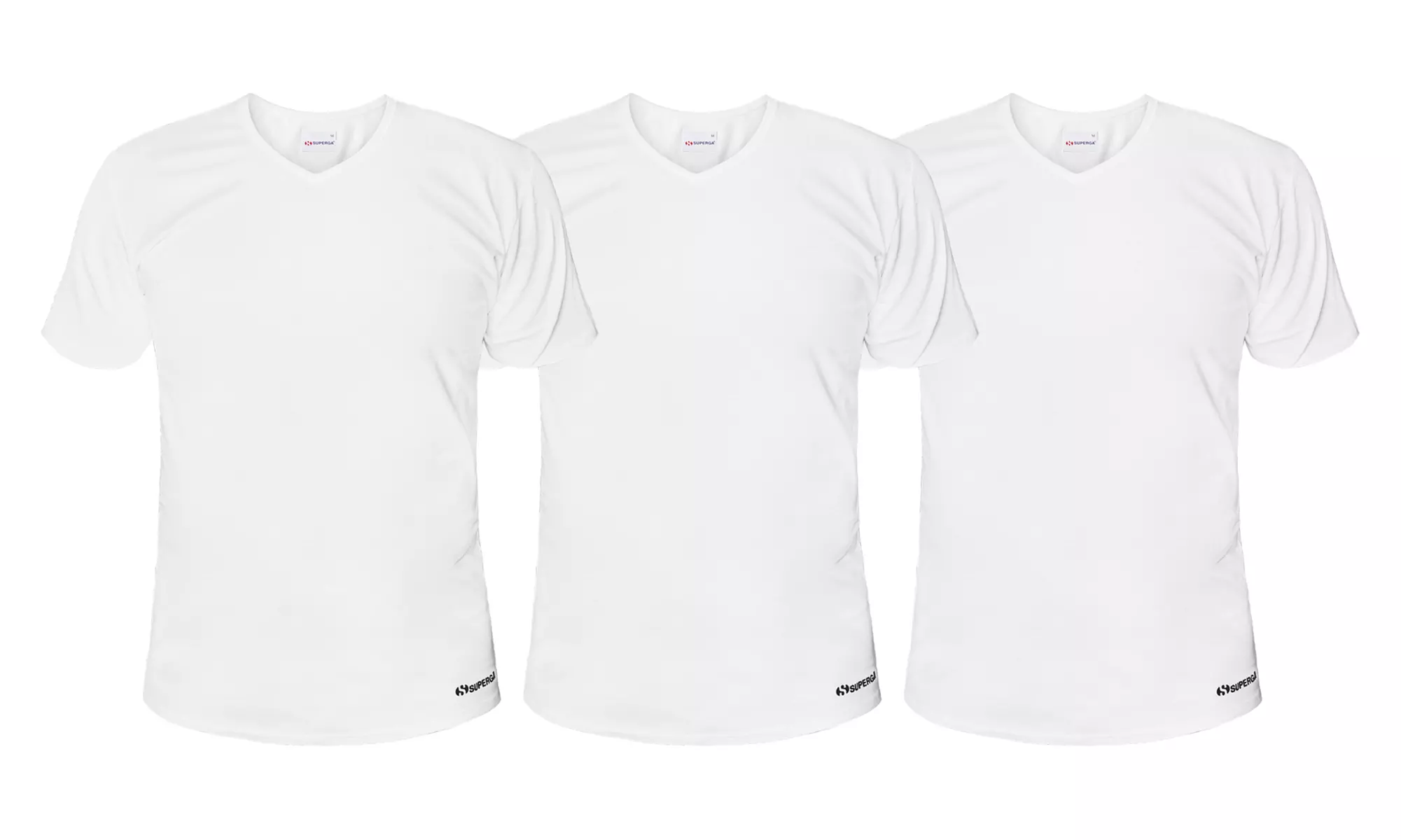 Set di 3 t-shirt uomo Superga in 100% cotone