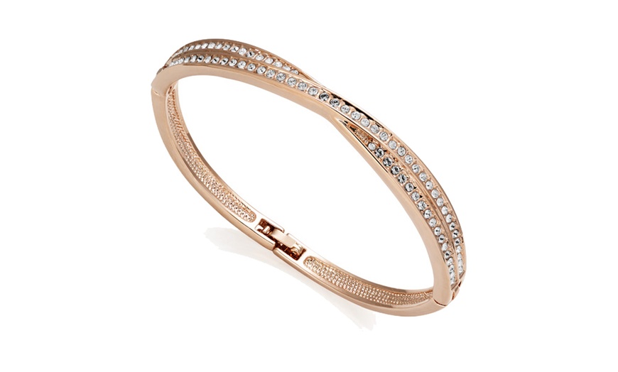 Image 7: Philip Jones Crystal Bangles with Crystals from Swarovski®