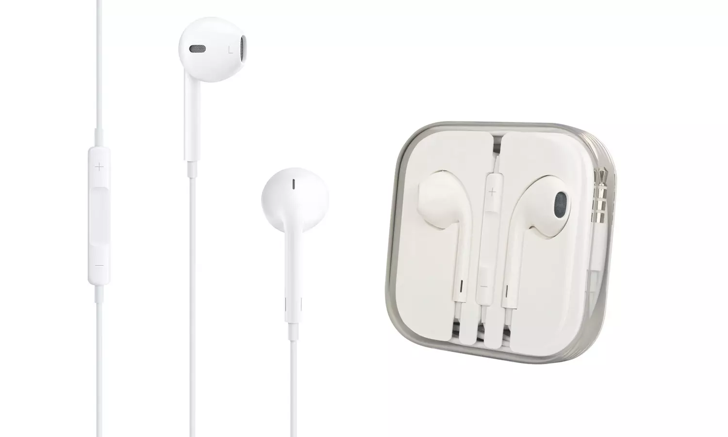 Écouteurs Apple EarPods avec télécommande compatibles iPhone 6/6S/5/5S/5C/4/4S (Réf MD827) - emballage neutre - Primary Image