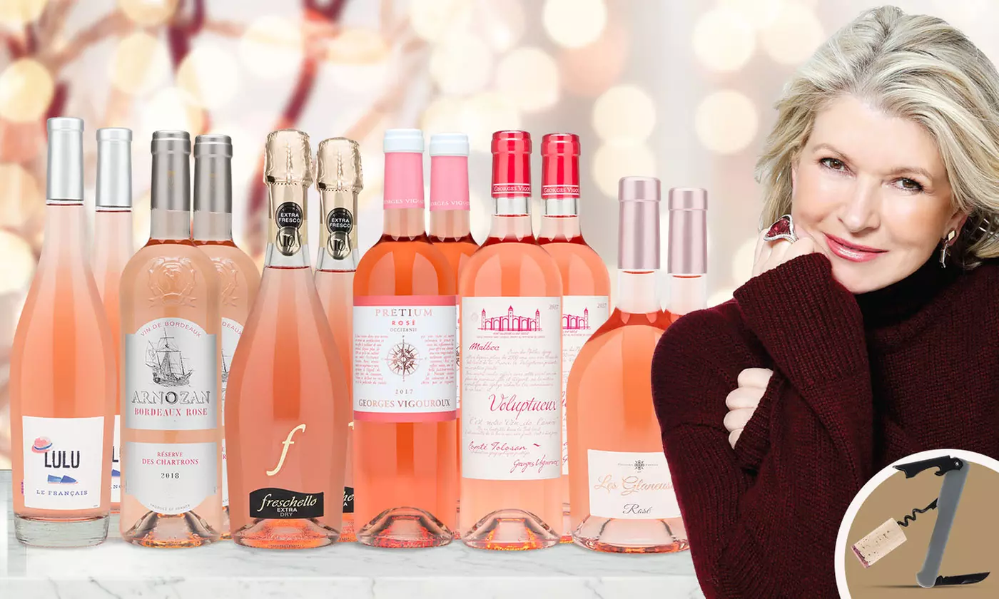 6 or 12 Martha Stewart Rosé’s plus Gift from Martha Stewart Wine Co. (Up to 52% Off) - Primary Image