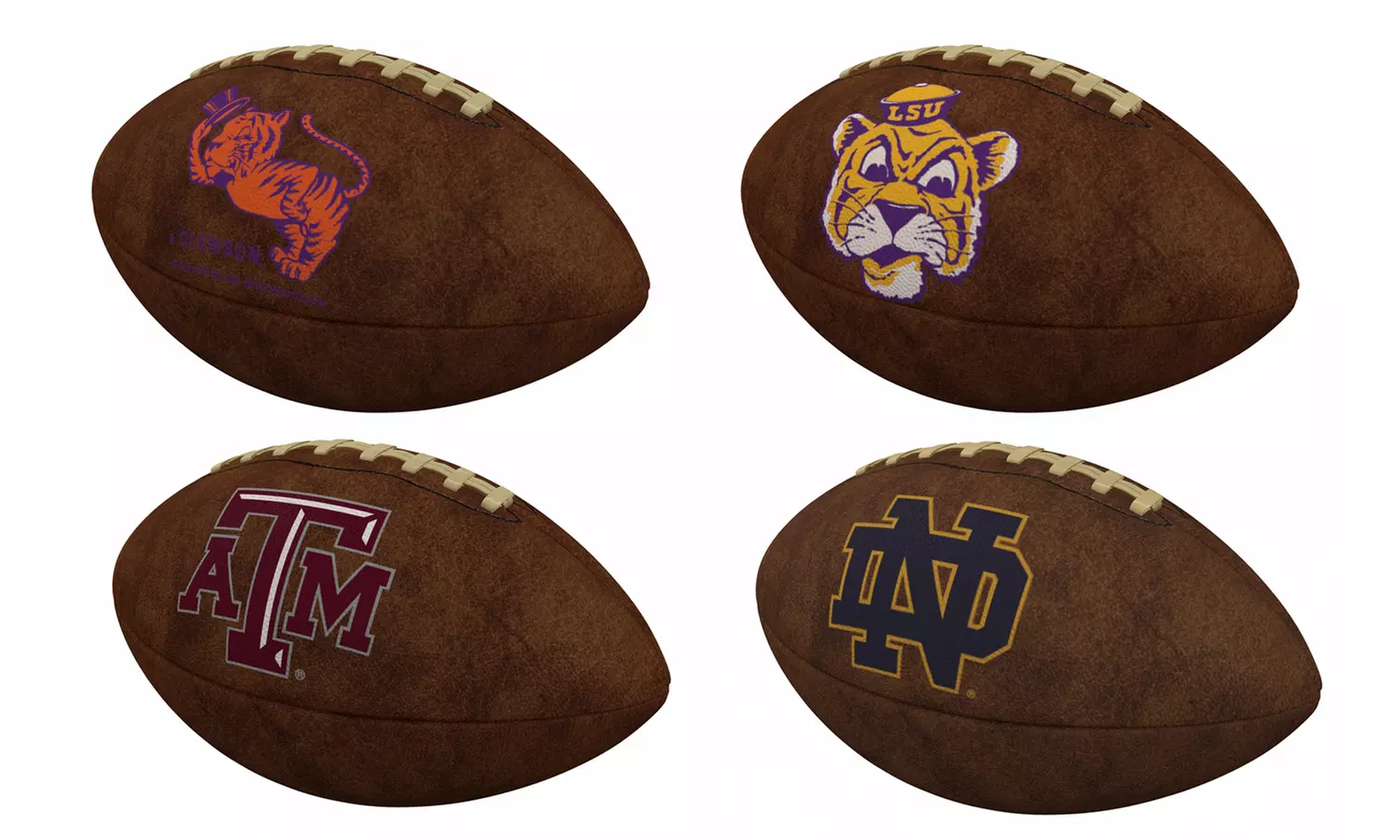 Logo Brands NCAA Official-Size Vintage Football - Primary Image