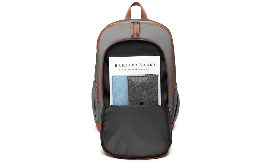 Image 22: 16L Contrasting Colours Waterproof Casual Backpack 