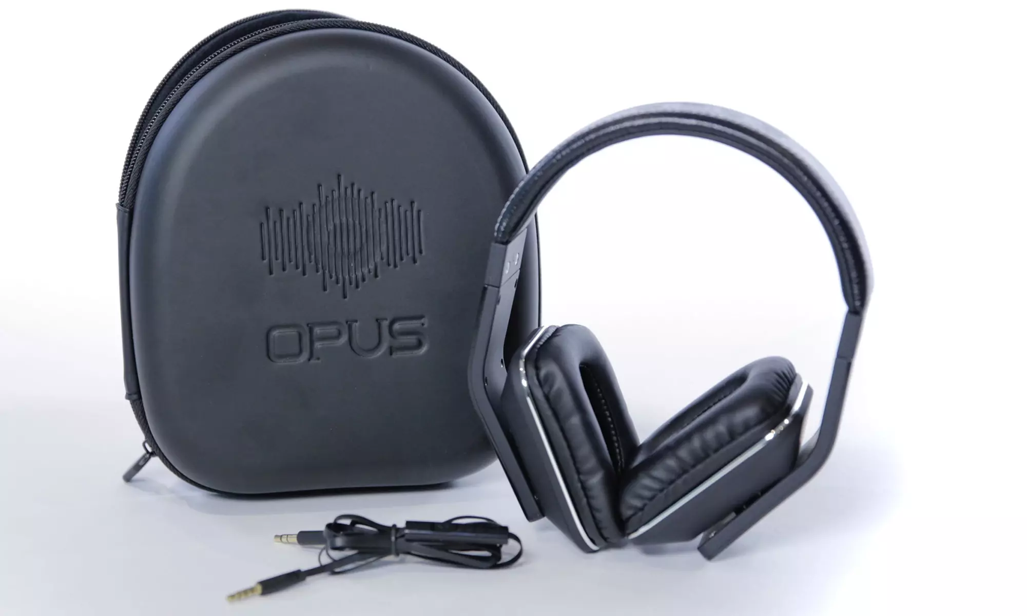 Opus-Sound Flux Noise-Isolating Over-Ear Headphones with Mic and Volume Control - Primary Image