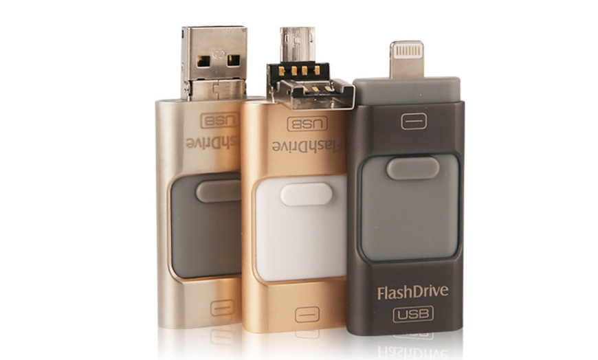 Image 1: 3-in-1 usb-stick met 64 of 128 GB