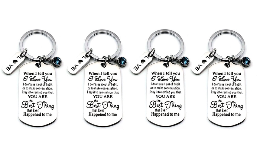 Image 4: One, Two or Four When I Tell You I Love You Keychains