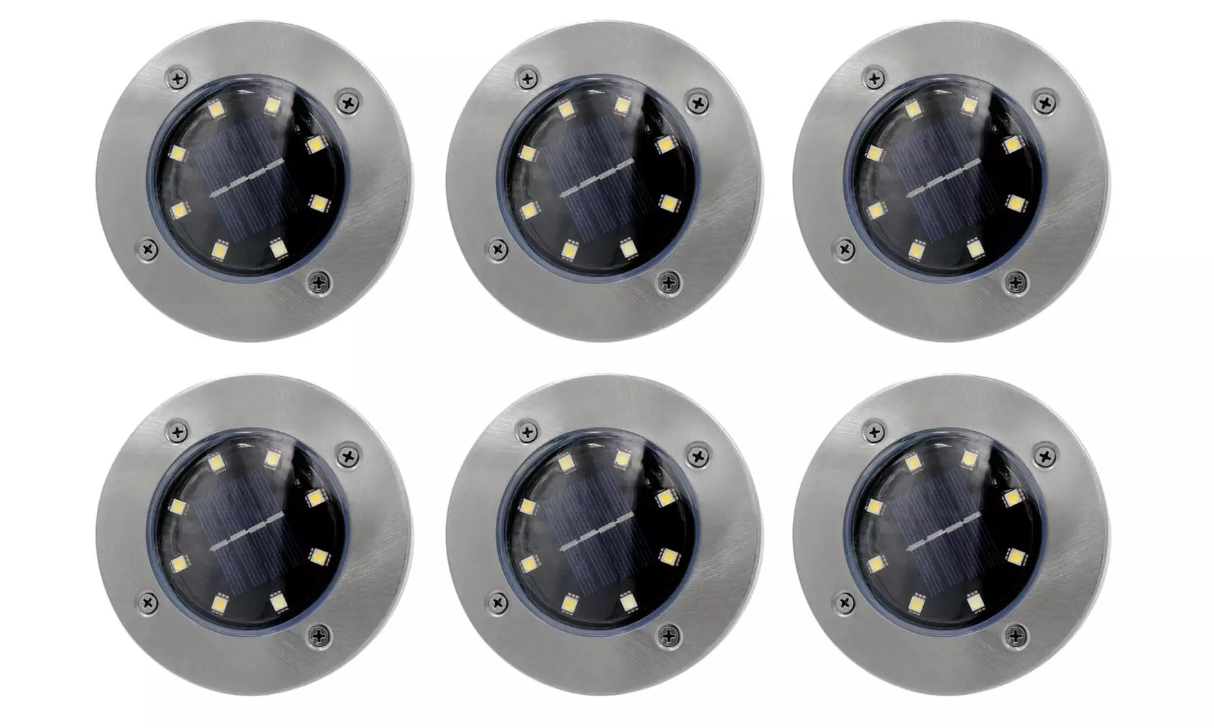 Fino a 10 faretti LED ricaricabili a energia solare