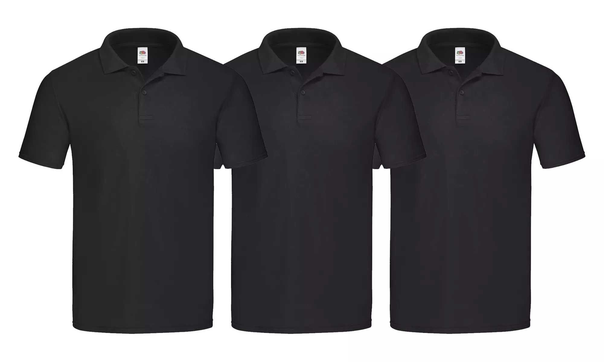 3er-Pack Fruit of the Loom Baumwoll-Poloshirts für Herren