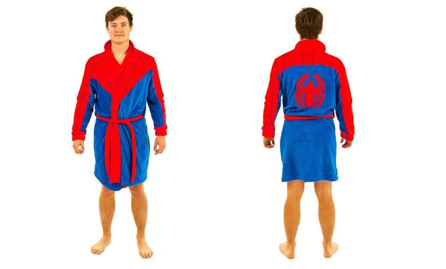 Image 5: Marvel Men's Superhero Robe