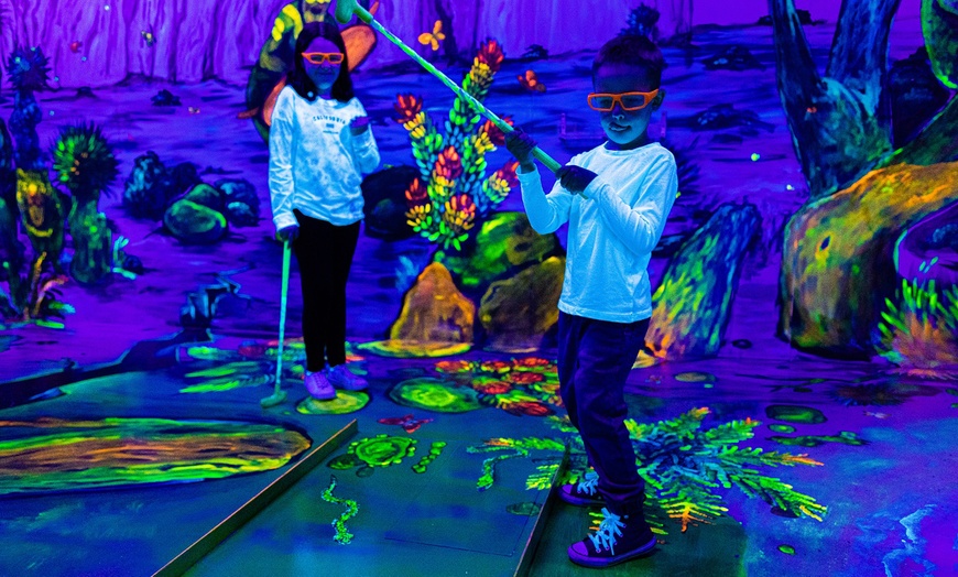 Image 6: Art Comes Alive: Weekday 18 Holes Glow-in-the-Dark 3D Mini-Golf Adventure