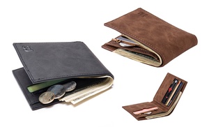 One or Two Men's Wallets with Coin Pouch