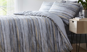  Silentnight Stripe Reversible Duvet Set 