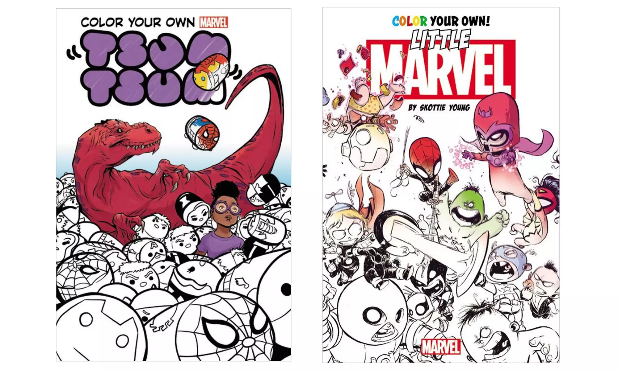 Marvel Color Your Own: Young Marvel and Marvel Tsum Tsum Set (2-Pack) - Primary Image