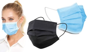 10-, 20- or 50-Pack of Disposable Face Masks