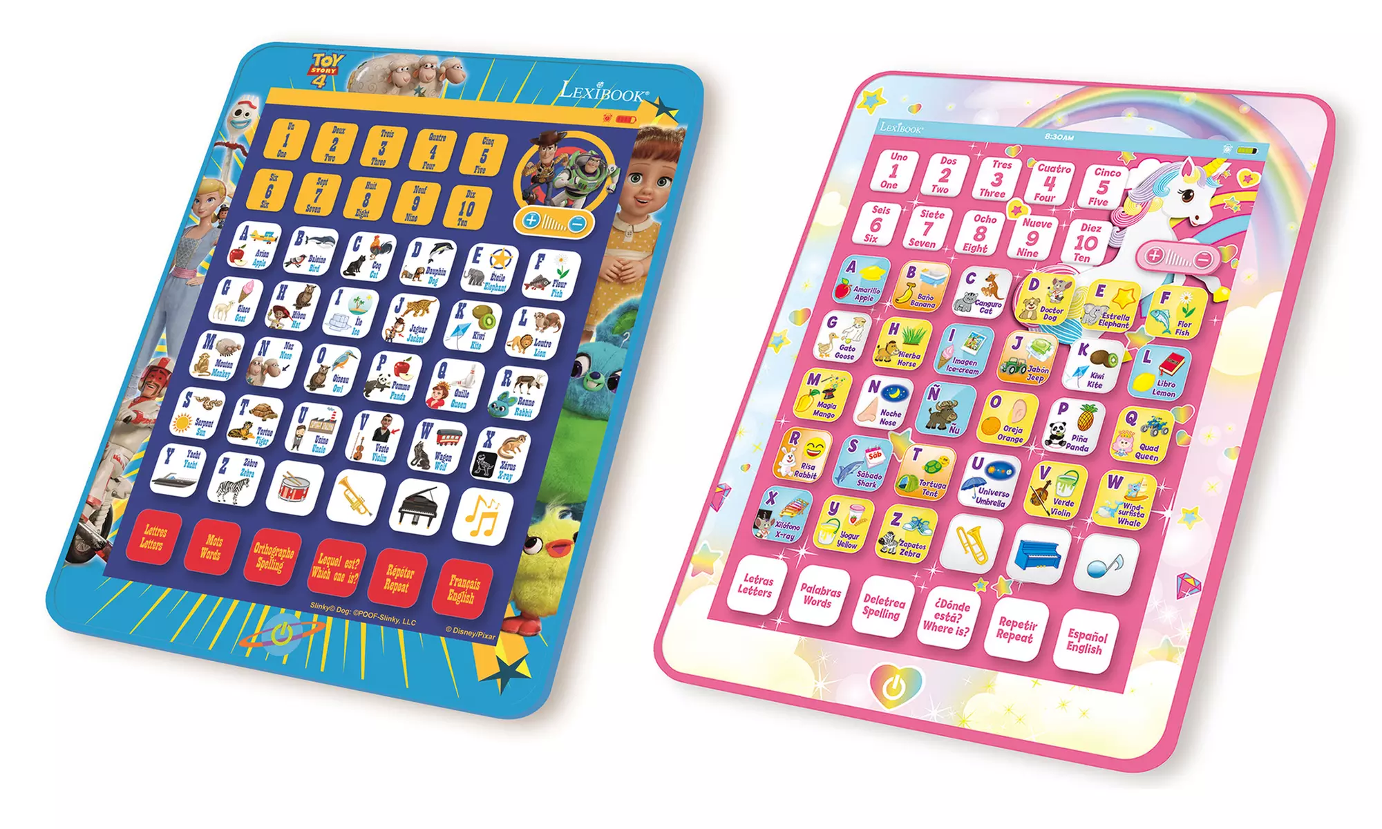 Tablette éducative bilingue Lexibook Disney Toy Story 4 ou Licorne - Primary Image