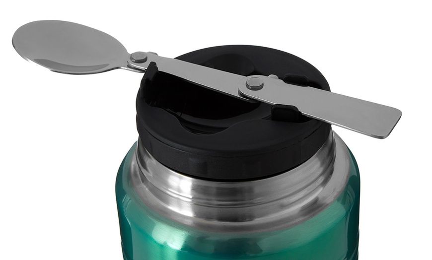 Image 4:  Food Flask with Foldable Spoon