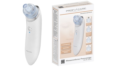 Estrattore di punti neri Proficare 4 testine intercambiabili e 5 livelli di potenza regolabili per tutti i tipi di pelle