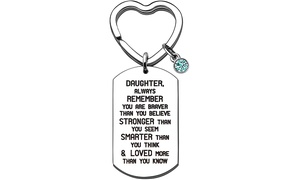  Daughter Inspirational Key Chain 