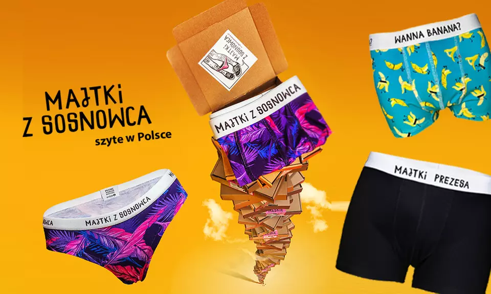 Bawełniane majtki damskie (40 zł) lub męskie (od 50 zł) i więcej z firmą majtkizsosnowca.pl - Primary Image